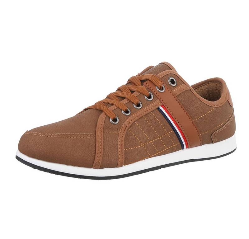 Coolwalk Herren Low-Top Freizeit Sneaker (88843921) Flach Sneakers in Camel von Coolwalk