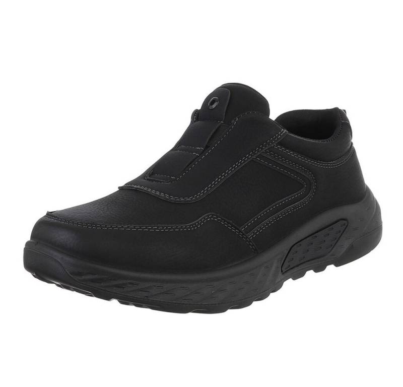 Coolwalk Herren Slip-On Freizeitschuh mit Komfort und Stil Sneaker (90503782) Flach Sneakers in Schwarz von Coolwalk