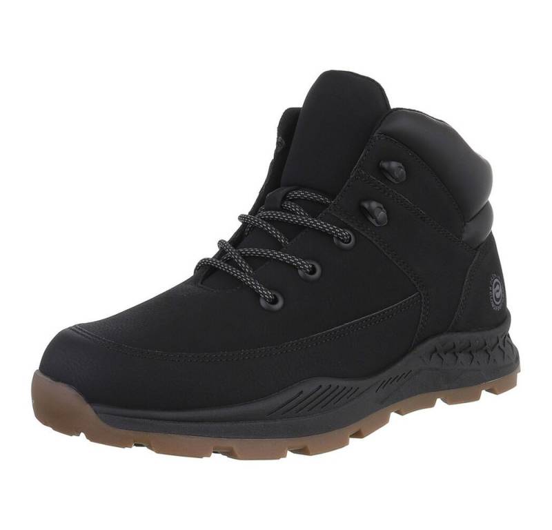 Coolwalk Herren Sportboot – Bequemer Freizeitschuh für alle Anlässe Stiefelette (90503768) Flach Boots in Schwarz von Coolwalk