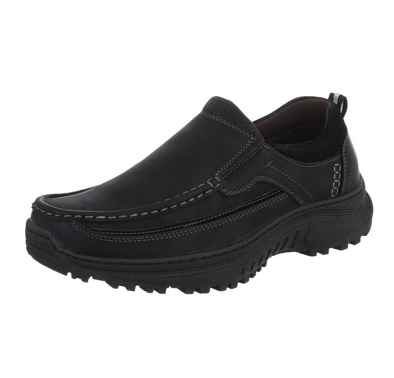 Coolwalk Herrenschuh – Bequemer Slip-On für Freizeit und Alltag Slipper (90625172) Flach Slipper in Schwarz von Coolwalk