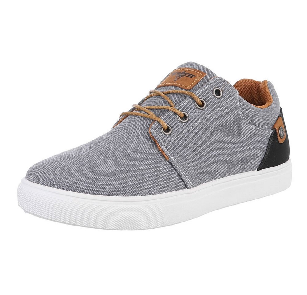 Coolwalk Modischer Herrenschuh aus Canvas für Alltag und Freizeit Sneaker (89373351) Flach Sneakers in Grau von Coolwalk