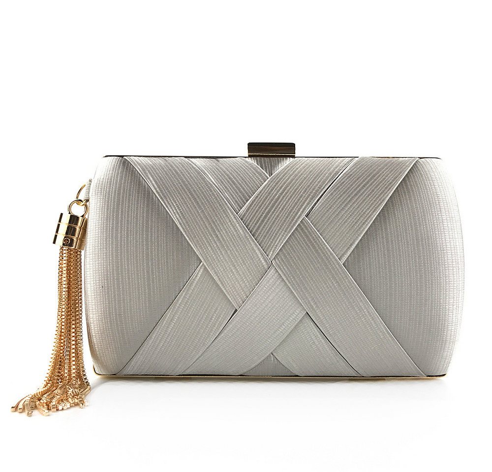 Coonoor Abendtasche Abendtasche mit Fransen-Anhänger, Hochzeits-Handtasche, Party-Umhängetasche, Damen-Clutch von Coonoor