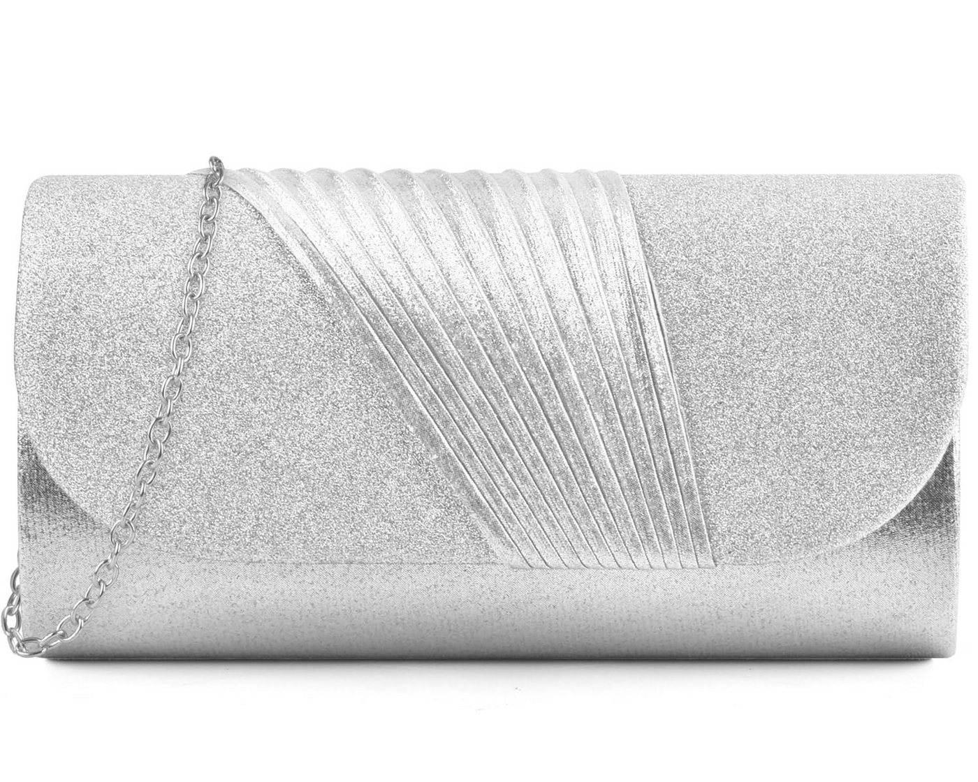Coonoor Abendtasche Damen Clutch, Glänzende Pailletten Abendtaschen mit Abnehmbarer Kette, Elegante Cross Body Umhängetasche für Hochzeit, Party, Bankett von Coonoor