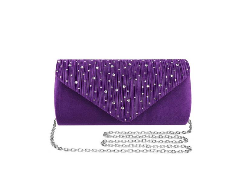 Coonoor Abendtasche Mit Strass besetzte Abendtasche, Hochzeitsclutch, Partyhandtasche, Schultertasche mit abnehmbarer Kette von Coonoor