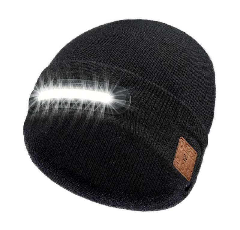 Coonoor Beanie LED-Strickmütze Wiederaufladbar USB (1-St) Warme Beanie mit Licht für Damen & Herren von Coonoor
