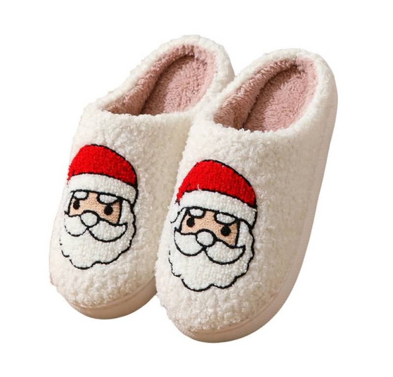 Coonoor Damen Herren Weihnachten Hausschuhe Bequeme Warme Pantoffeln Plüsch Hausschuhe Weicher Plüsch Trendiger Slipper drinnen und draußen von Coonoor