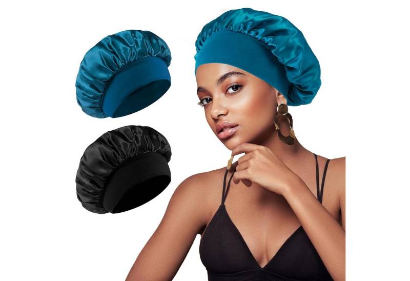 Coonoor Duschhaube 2/4 Stück Haarhaube Bonnet Verstellbarem Schlafhaube für Damen Herren von Coonoor