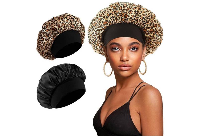 Coonoor Duschhaube 2/4 Stück Haarhaube Bonnet Verstellbarem Schlafhaube für Damen Herren von Coonoor