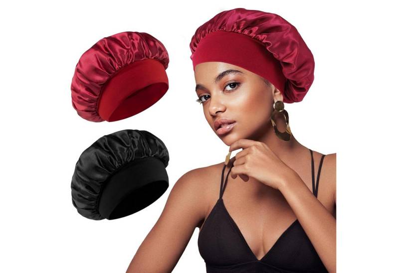 Coonoor Duschhaube 2/4 Stück Haarhaube Bonnet Verstellbarem Schlafhaube für Damen Herren von Coonoor