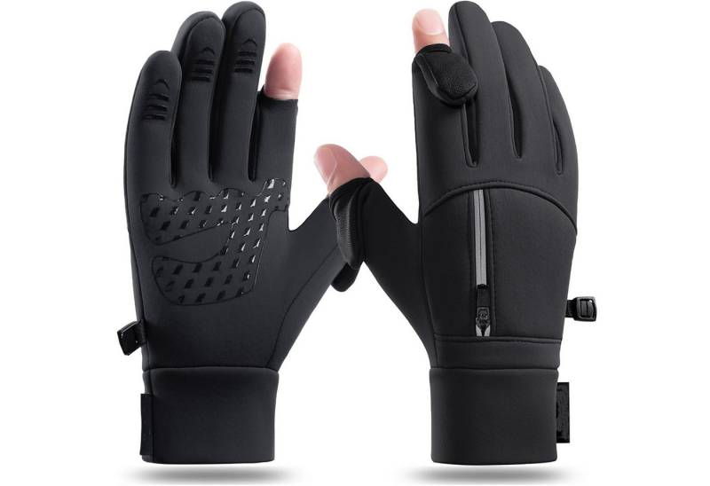 Coonoor Fahrradhandschuhe Fleecehandschuhe warme Winterhandschuhe wasserfest winddicht mit Touchscreen-Funktion, Thermohandschuhe Sporthandschuhe von Coonoor