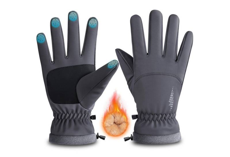 Coonoor Fahrradhandschuhe Wasserdichte Winterhandschuhe für Herren Damen, Multisporthandschuhe Thermo Warme Fahrradhandschuhe mit Touchscreen, Warme Skihandschuhe von Coonoor