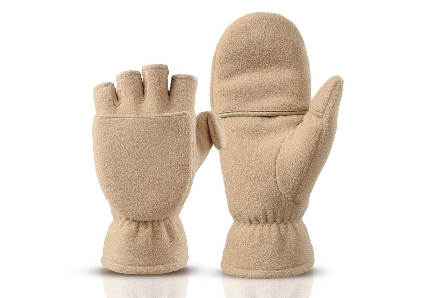 Coonoor Fahrradhandschuhe Winterhandschuhe Herren Damen Handschuhe, Winter Warme Touchscreen Winterhandschuhe Thermo Fingerlos, Outdoor Fingerhandschuhe Weiche von Coonoor