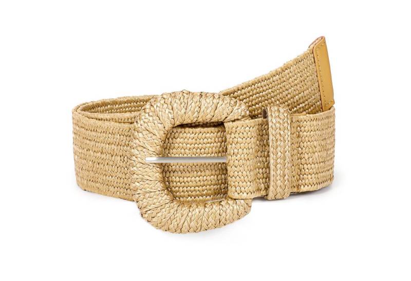 Coonoor Flechtgürtel Elastischer Strohgewebter Gürtel für Damen und Herren Taillengürtel, Atemungsaktiv, modischer Boho-Taille-Gürtel von Coonoor