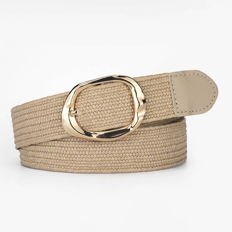 Coonoor Flechtgürtel Stroh Gewebte Elastische Taillengürtel für Damen Boho Frauen Geflochtener Rattan Breiter Gürtel Stretch Taillengürtel von Coonoor