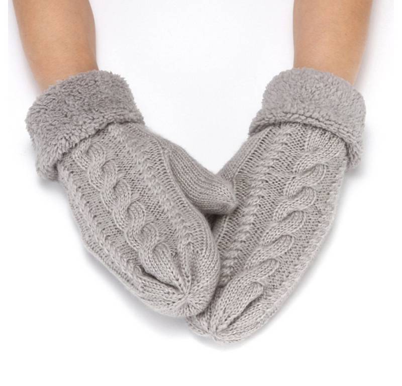 Coonoor Fleecehandschuhe Warme Fingerlose handschuhe Thermo Winterhandschuhe Strick Handschuh für Herren Damen von Coonoor