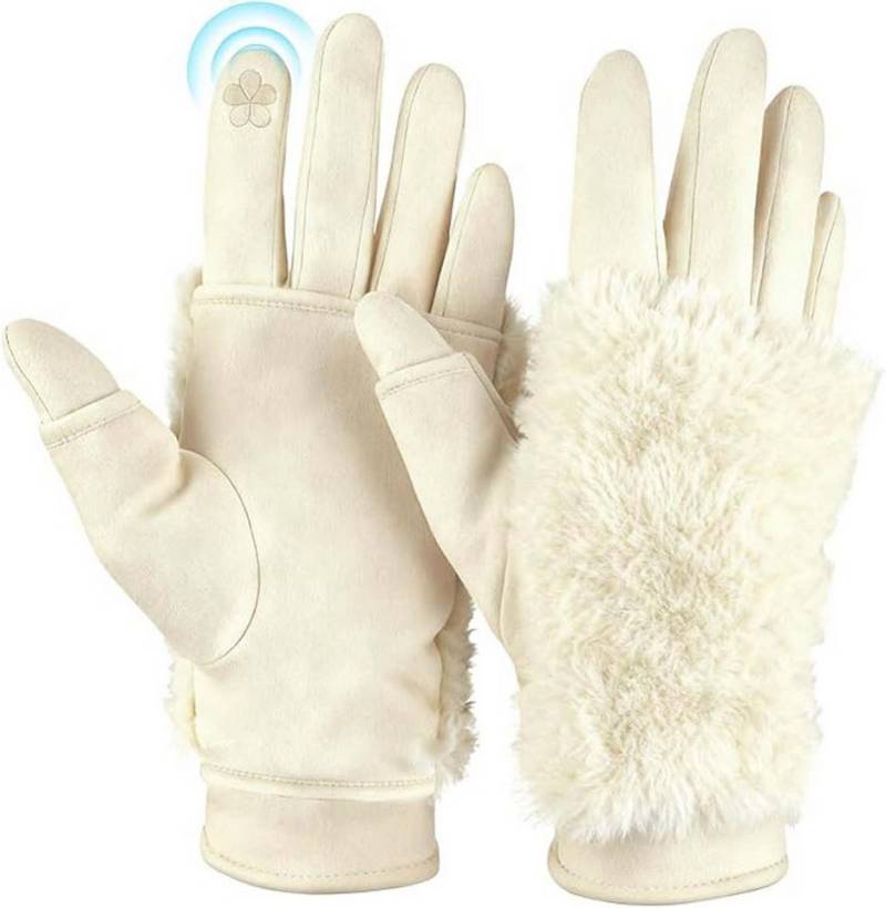 Coonoor Fleecehandschuhe andschuhe Damen Winter, Plüsch Winterhandschuhe Damen von Coonoor