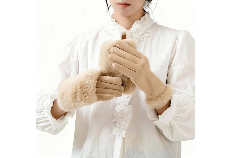 Coonoor Fleecehandschuhe andschuhe Damen Winter, Plüsch Winterhandschuhe Damen von Coonoor