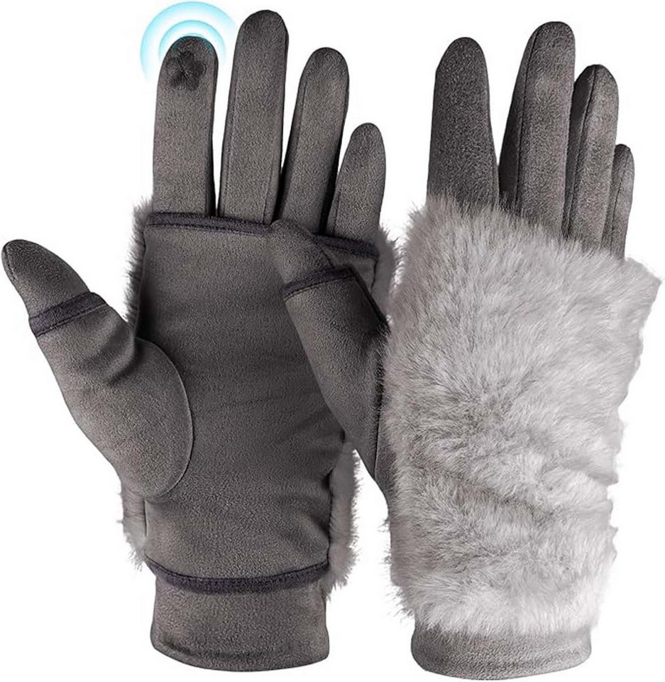 Coonoor Fleecehandschuhe andschuhe Damen Winter, Plüsch Winterhandschuhe Damen von Coonoor