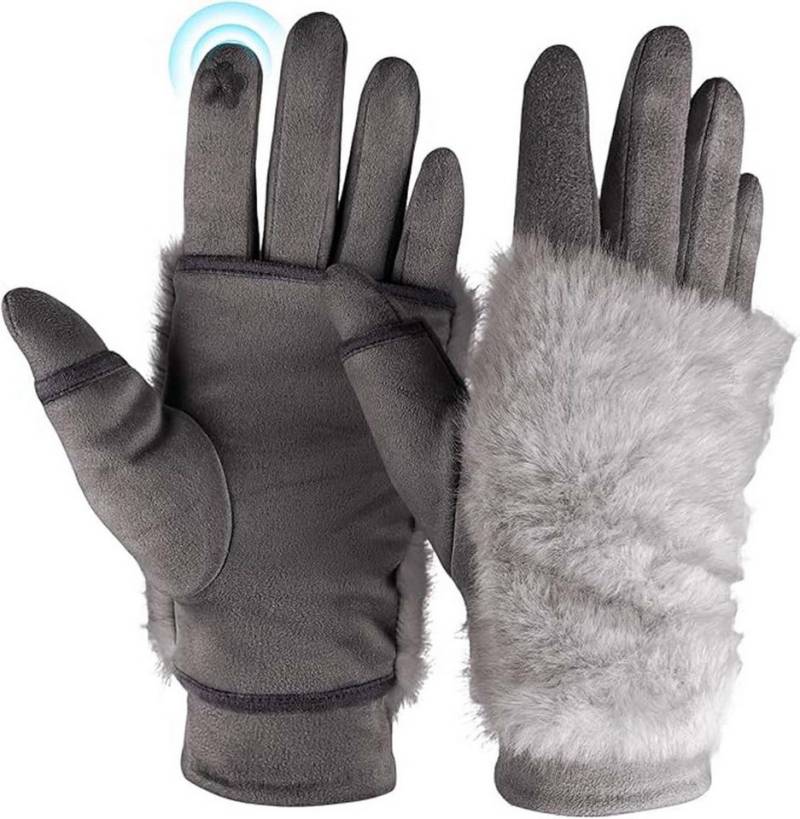 Coonoor Fleecehandschuhe andschuhe Damen Winter, Plüsch Winterhandschuhe Damen von Coonoor