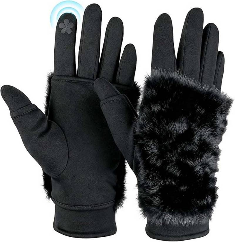 Coonoor Fleecehandschuhe andschuhe Damen Winter, Plüsch Winterhandschuhe Damen von Coonoor