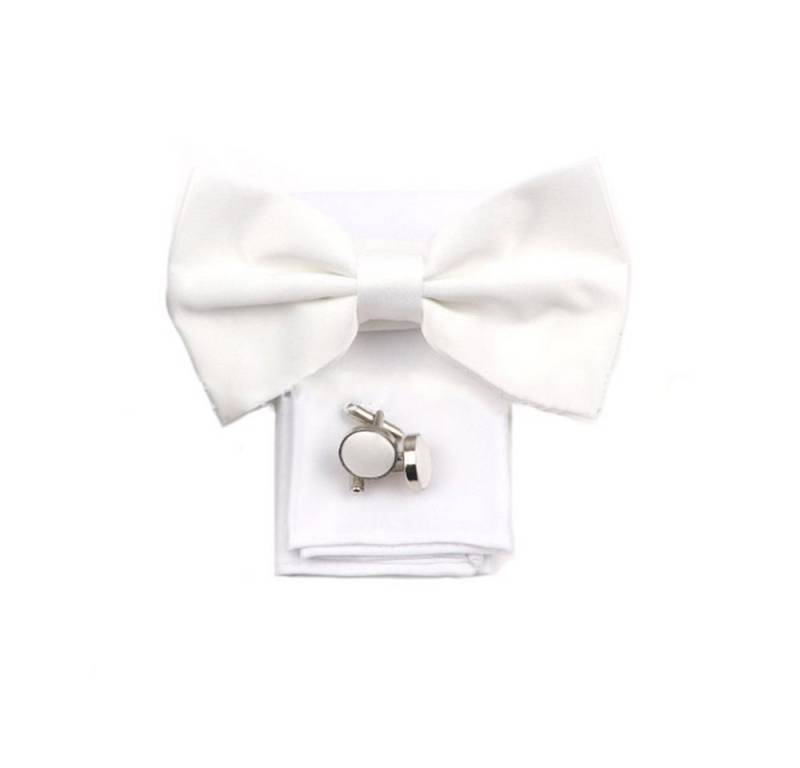 Coonoor Fliege Herren Mintgrün Set mit Einstecktuch & Manschettenknöpfen Herren Set mit Einstecktuch für Formelle Events und Hochzeiten von Coonoor