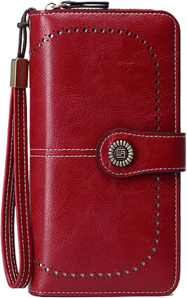 Coonoor Geldbörse Damen Leder Portmonee Gross Frauen Clutch RFID von Coonoor