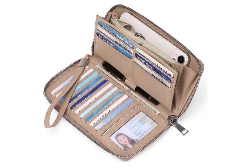 Coonoor Geldbörse Damen RFID Portemonnaie mit vielen Kartenfächer von Coonoor