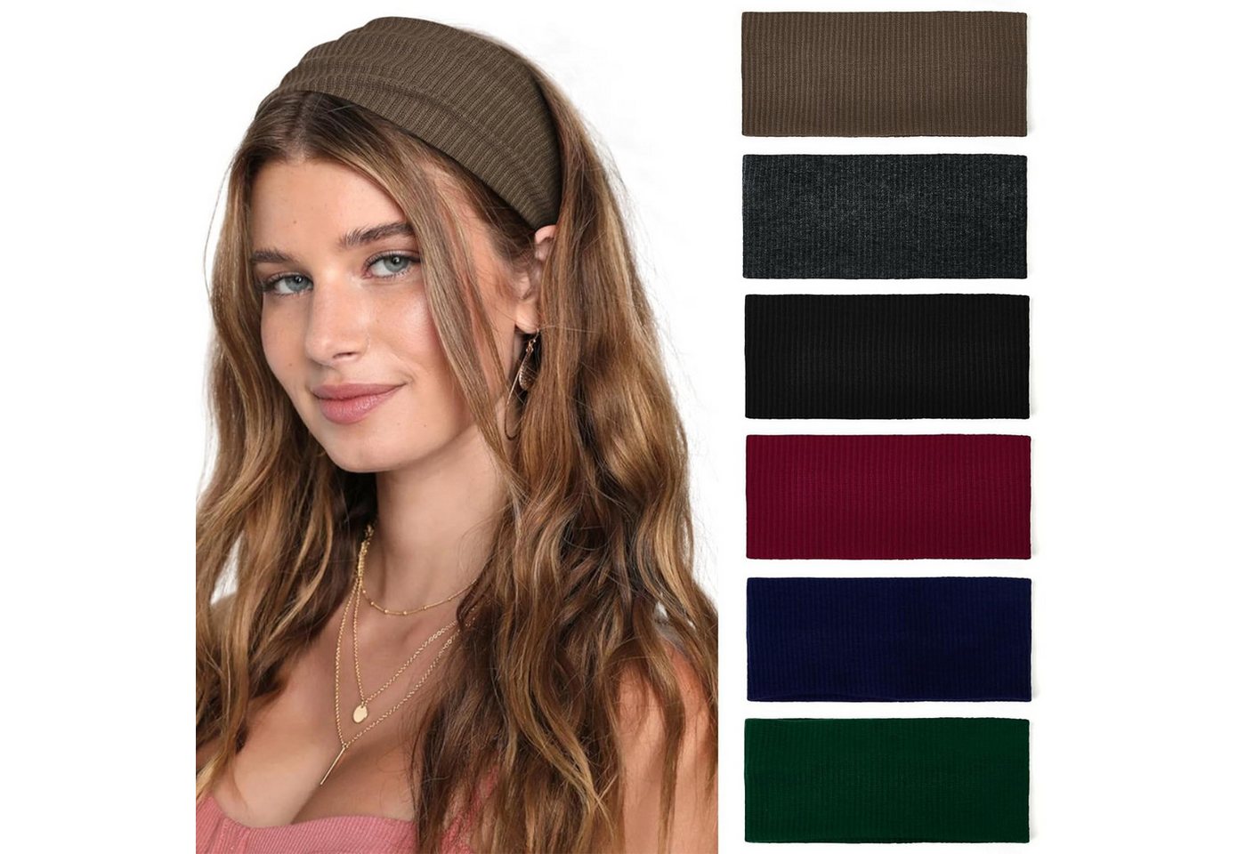 Coonoor Haargummi 6 Stück Stirnbänder Damen Boho Breite Haarband Yoga Stirnband Coonoor Haargummi 6 Stück Stirnbänder Damen Boho Breite Haarband Yoga Stirnband von Coonoor
