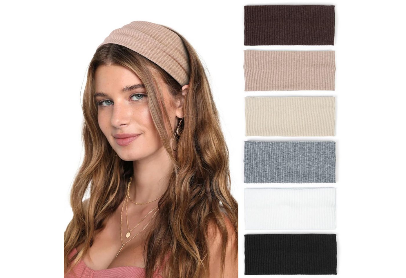 Coonoor Haargummi 6 Stück Stirnbänder Damen Boho Breite Haarband Yoga Stirnband Coonoor Haargummi 6 Stück Stirnbänder Damen Boho Breite Haarband Yoga Stirnband von Coonoor