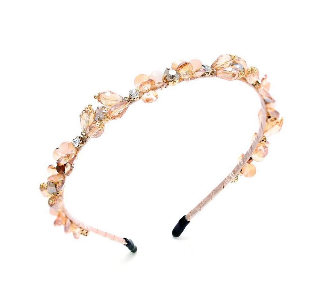 Coonoor Haargummi Vintage Strass Haarband Champagner Kristall Haarbänder von Coonoor