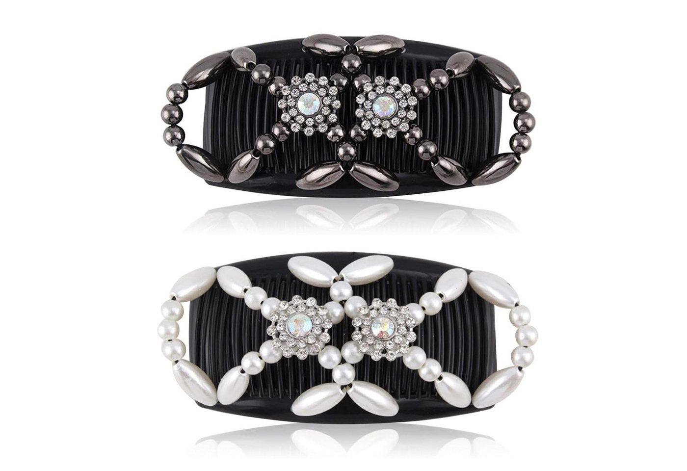 Coonoor Haarspange Haarkamm zum Stecken, Haarspangen Damen,Dehnbar Haarklammer, 2-tlg. von Coonoor