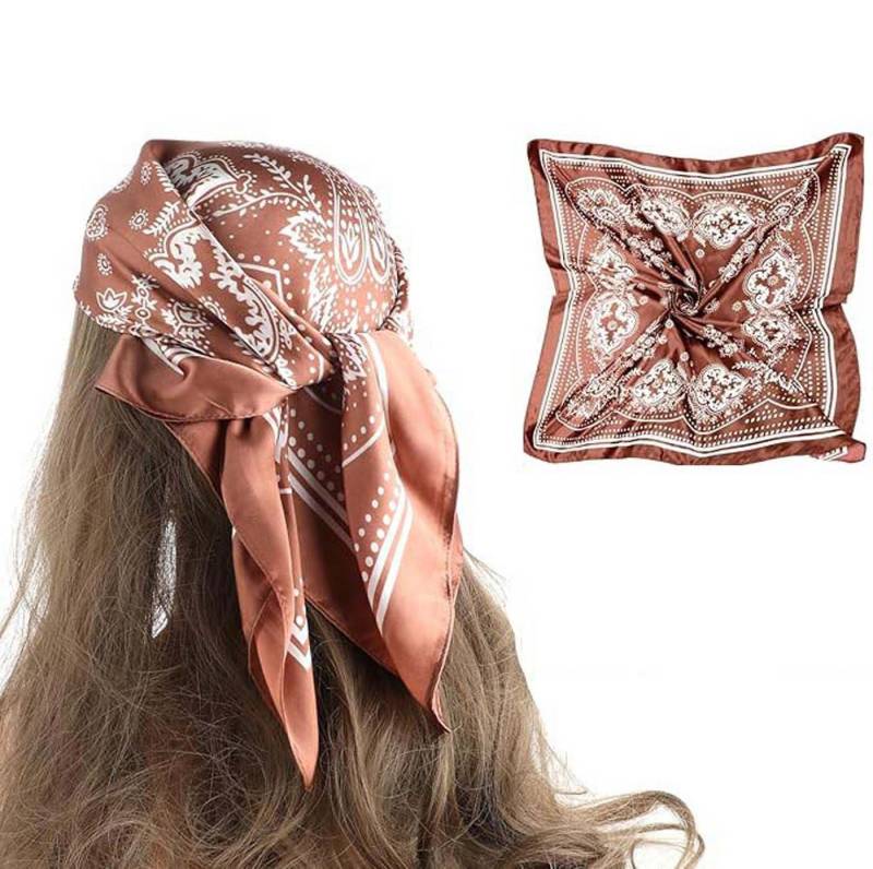 Coonoor Halstuch 90x90cm Kopftuch Bandanas Haartuch für Damen von Coonoor