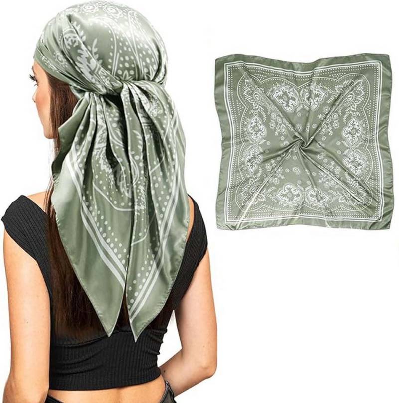 Coonoor Halstuch 90x90cm Kopftuch Bandanas Haartuch für Damen von Coonoor