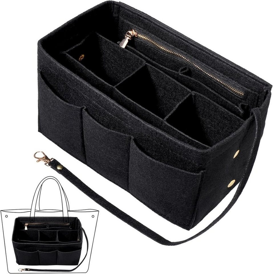 Coonoor Handtasche Handtaschen Organizer Taschenorganizer mit Fächer von Coonoor