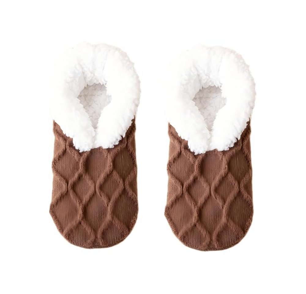 Coonoor Haussocken Warme Damen Haussocken – Flauschige Winter Slipper Socken (1-Paar) Kuschelig, weich gefüttert, Einheitsgröße von Coonoor
