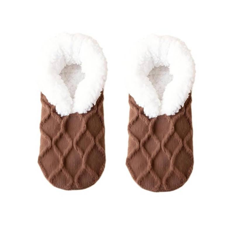 Coonoor Haussocken Warme Damen Haussocken – Flauschige Winter Slipper Socken (1-Paar) Kuschelig, weich gefüttert, Einheitsgröße von Coonoor