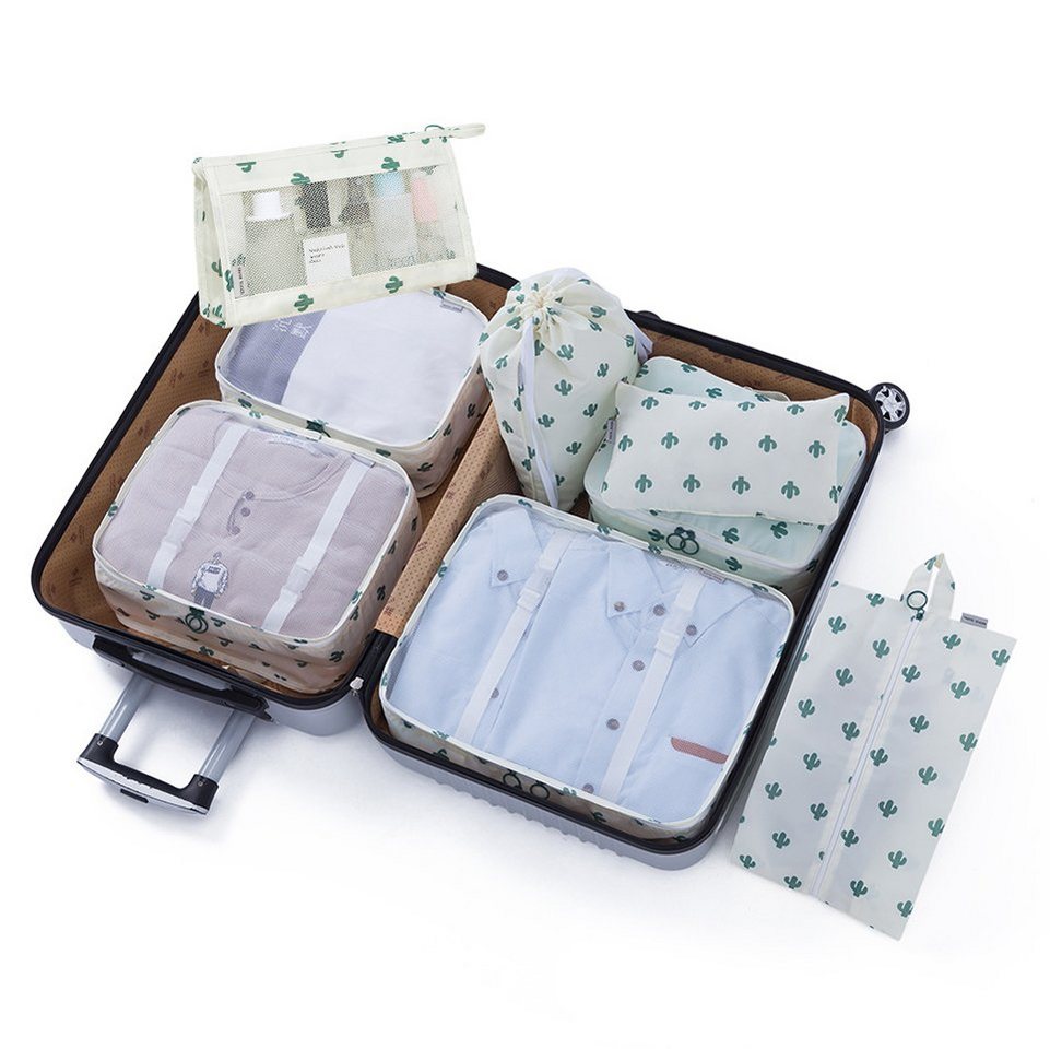 Coonoor Kofferorganizer 8 Teilige Packing Cubes Kleidertaschen Koffer Organizer (8-tlg), für Urlaub und Reisen Packwürfel Set Reise Würfel Ordnungssystem von Coonoor