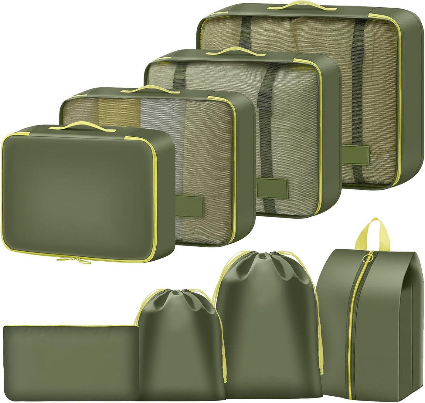 Coonoor Kofferorganizer 8-tlg. Koffer Organizer Set – Packing Cubes, Packwürfel & Reisezubehör (8-tlg) von Coonoor