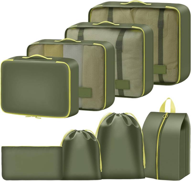 Coonoor Kofferorganizer 8-tlg. Koffer Organizer Set – Packing Cubes, Packwürfel & Reisezubehör (8-tlg) von Coonoor