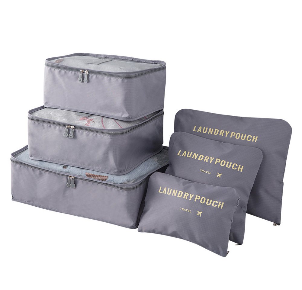 Coonoor Kofferorganizer Packing Cubes Kofferorganizer Koffer Organizer Set Packing Cubes (6-tlg), Wasserdichte Reise Kleidertaschen von Coonoor