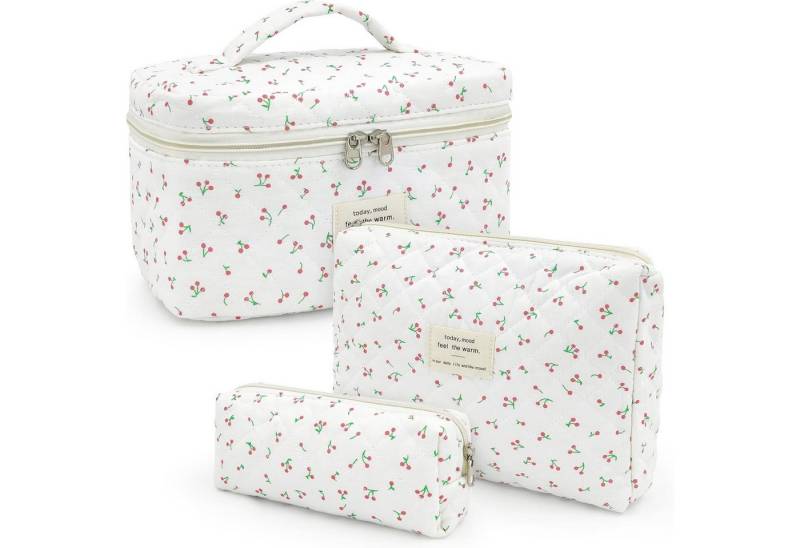 Coonoor Kosmetiktasche 3er Set Kulturtasche – Wasserdichter Kulturbeutel für Damen, Groß, Hochwertig, geräumig, stylisch – ideal für unterwegs. von Coonoor