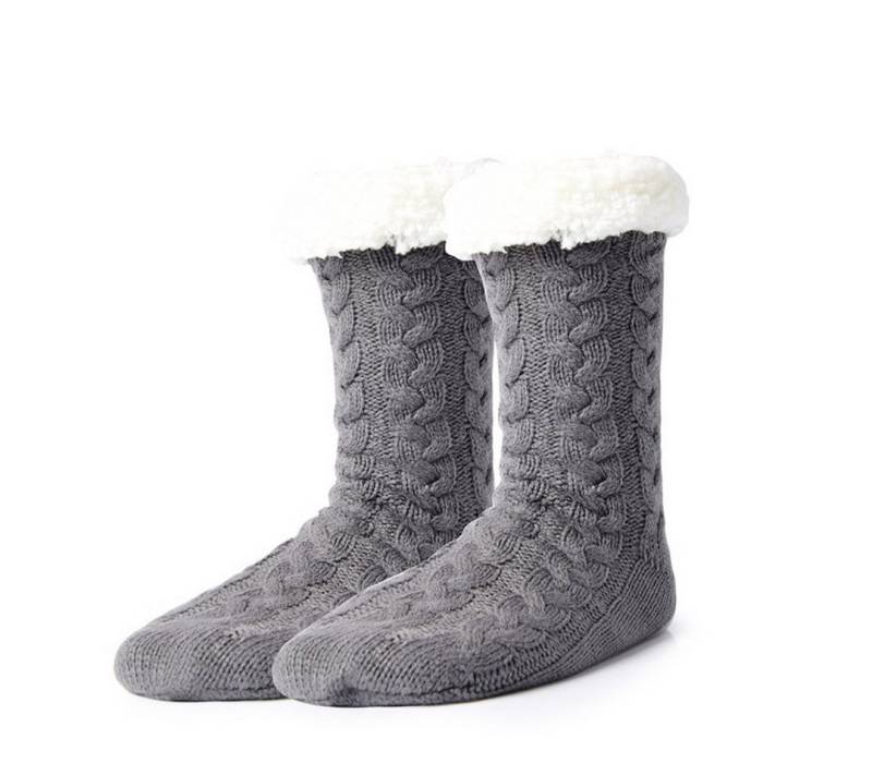 Coonoor Kuschelsocken Wintersocken Stoppersocken Weihnachtssocken Haussocken (mit Fleece Futter und ABS Anti-Rutsch-Socken Noppen) Für Herren und Damen von Coonoor