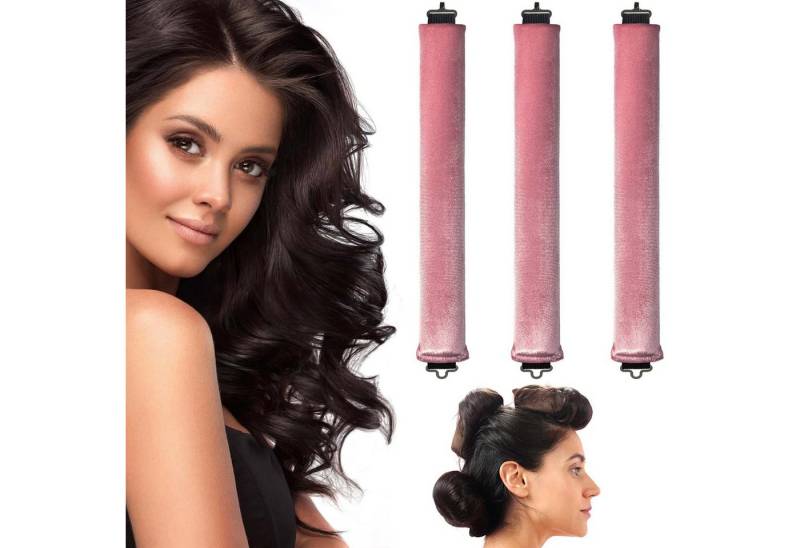 Coonoor Lockenwickler 3 Stück Hitzefreier Lockenwickler, Flexi Stangen mit Haken von Coonoor