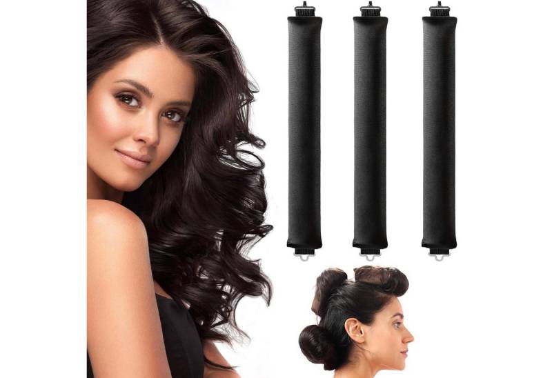 Coonoor Lockenwickler 3 Stück Hitzefreier Lockenwickler, Flexi Stangen mit Haken von Coonoor