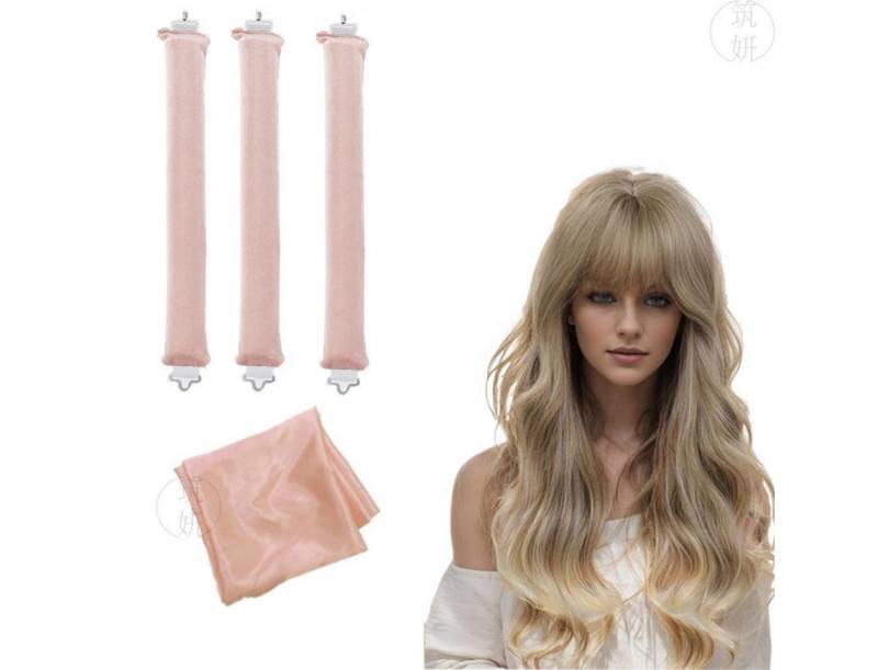 Coonoor Lockenwickler 4 Stück Hitzefreier Lockenwickler, Flexi Stangen mit Haken von Coonoor