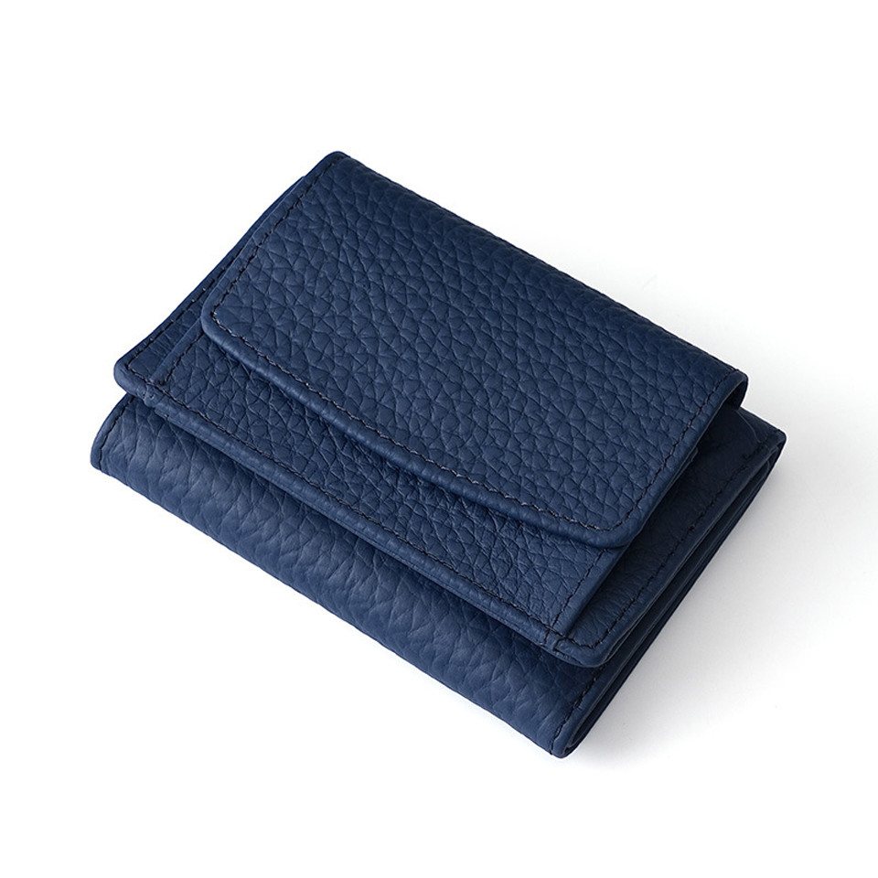 Coonoor Mini Geldbörse Schlichte kleine Geldbörse aus Leder für Frauen (1-tlg), mit Kartenschlitz, RFID-Diebstahlschutzbürste, 10 x 7 x 3cm von Coonoor