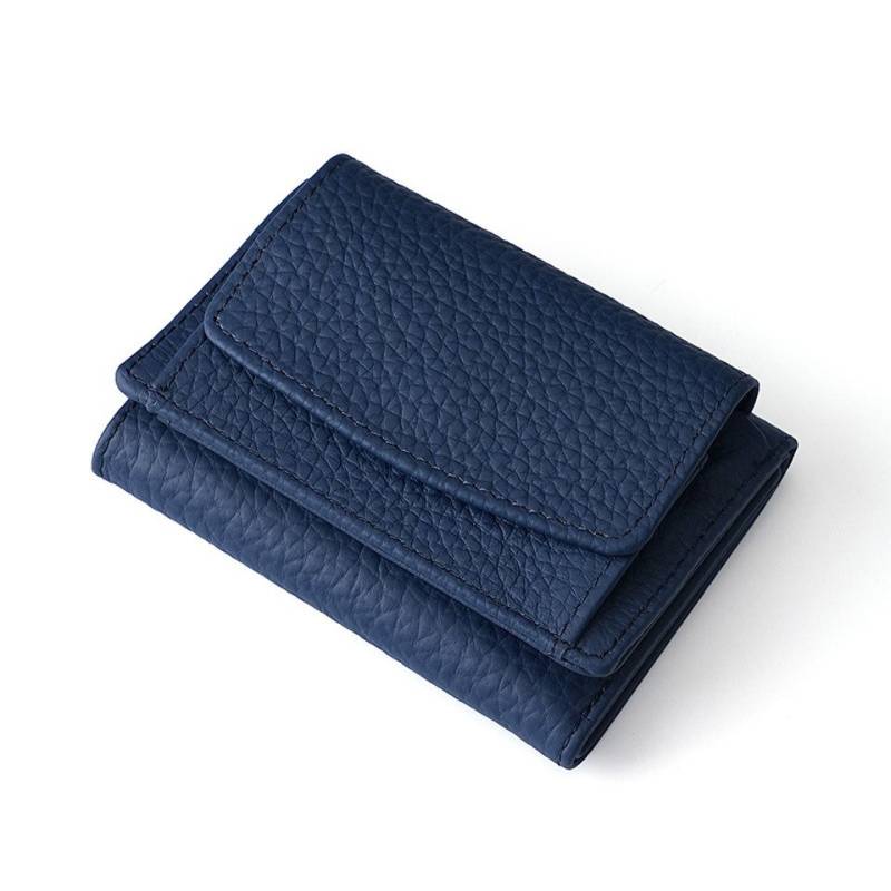 Coonoor Mini Geldbörse Schlichte kleine Geldbörse aus Leder für Frauen (1-tlg), mit Kartenschlitz, RFID-Diebstahlschutzbürste, 10 x 7 x 3cm von Coonoor