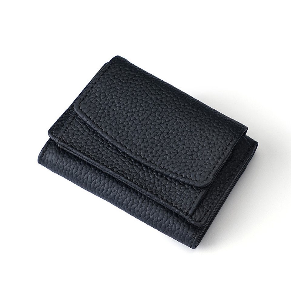 Coonoor Mini Geldbörse Schlichte kleine Geldbörse aus Leder für Frauen (1-tlg), mit Kartenschlitz, RFID-Diebstahlschutzbürste, 10 x 7 x 3cm von Coonoor