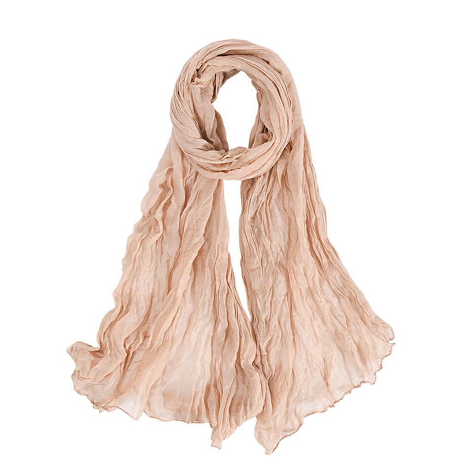 Coonoor Modeschal Damen Falten Schal, Chiffon Schultertuch, Vintage Schal, Freizeit Kopftuch von Coonoor