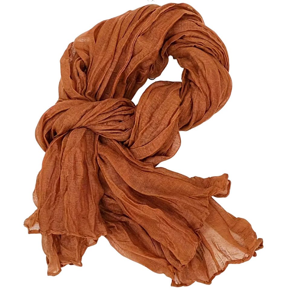 Coonoor Modeschal Damen Falten Schal, Chiffon Schultertuch, Vintage Schal, Freizeit Kopftuch von Coonoor